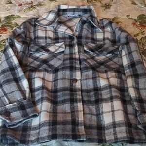 Dex Black and White Plaid Jacket